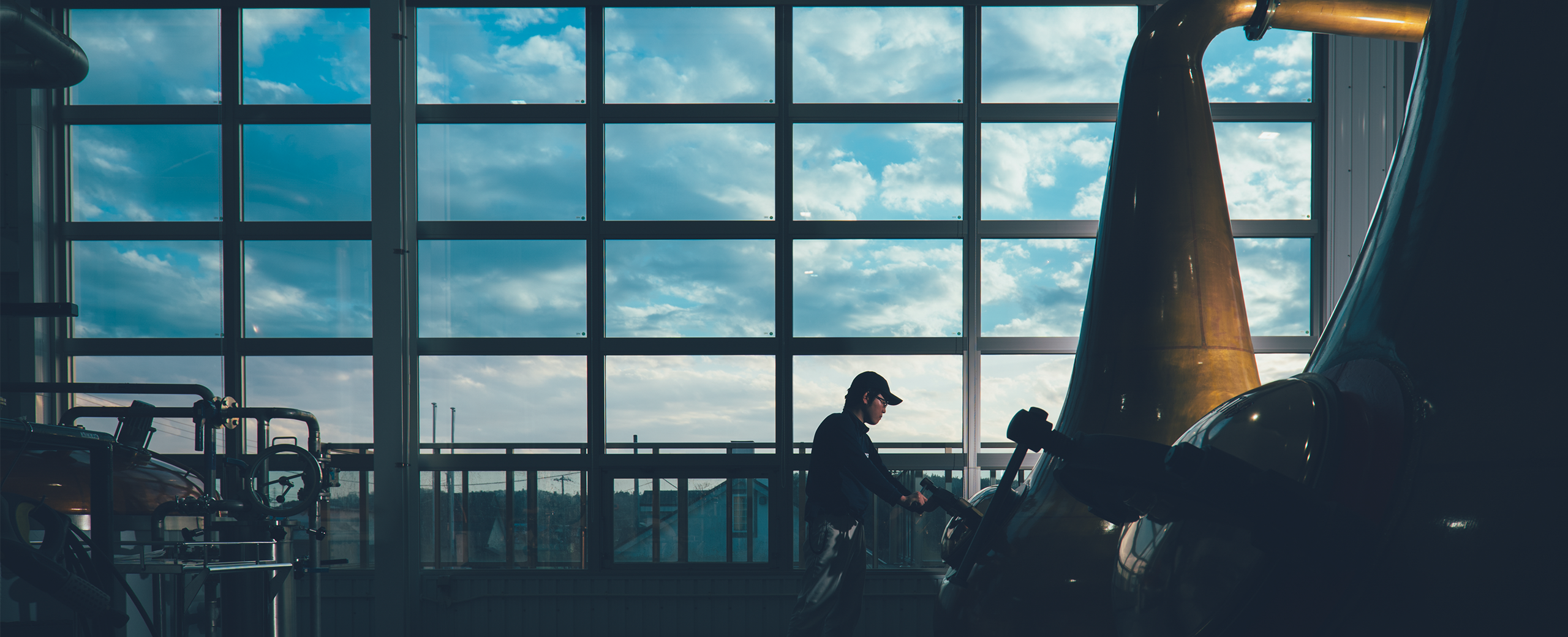 厚岸蒸溜所の風景
